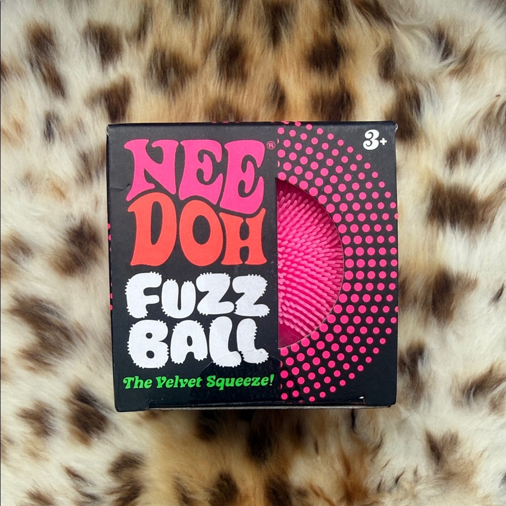 NeeDoh Fuzz Ball- Pink (NEW
